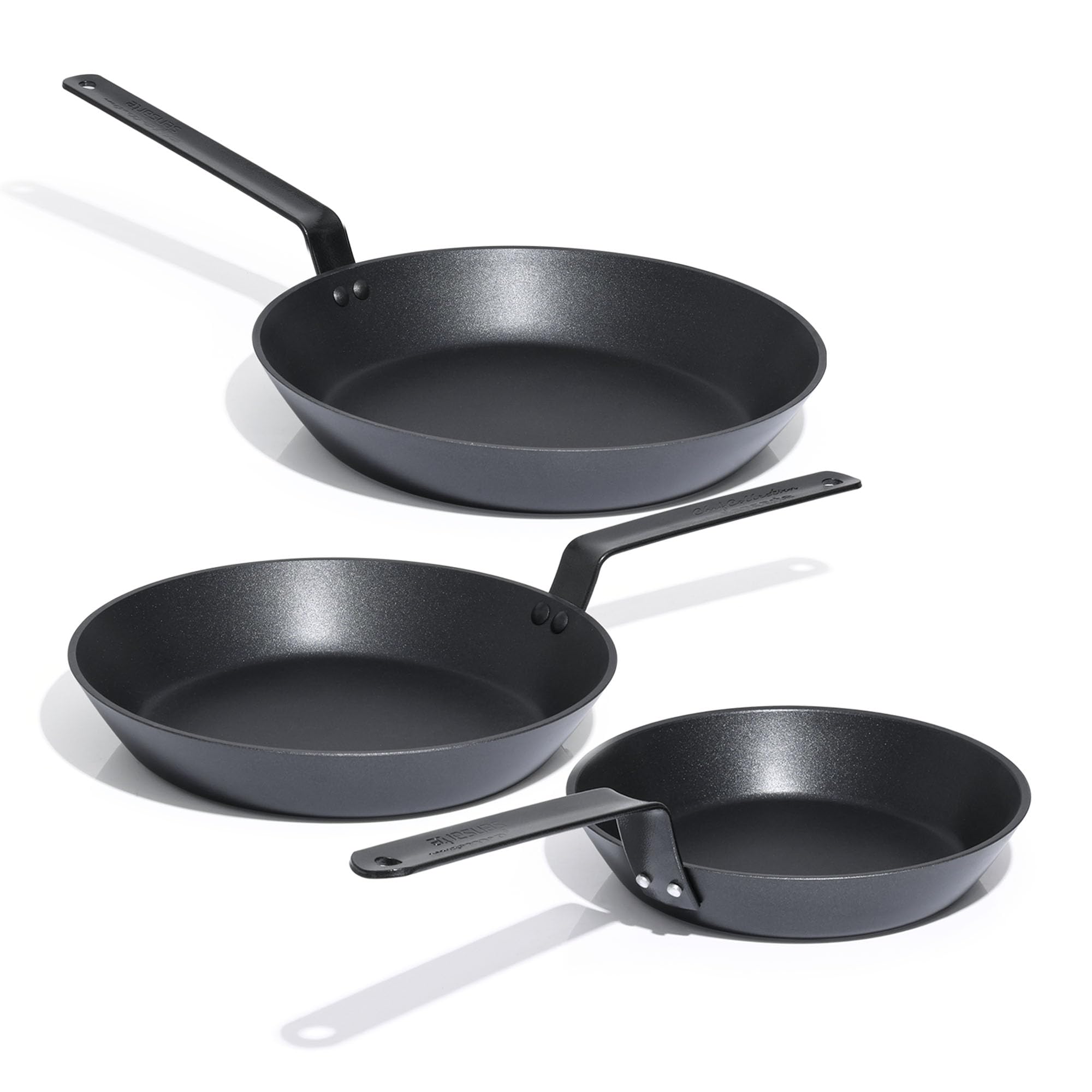SENSARTE Nonstick Frying Pan Set 2-Piece, Oven Safe Skillets with Swiss Coating, Induction Compatible Chef Pan Set, Dishwasher Safe Cooking Pans, PFOA PFOS Free, 8 and 10 Inch