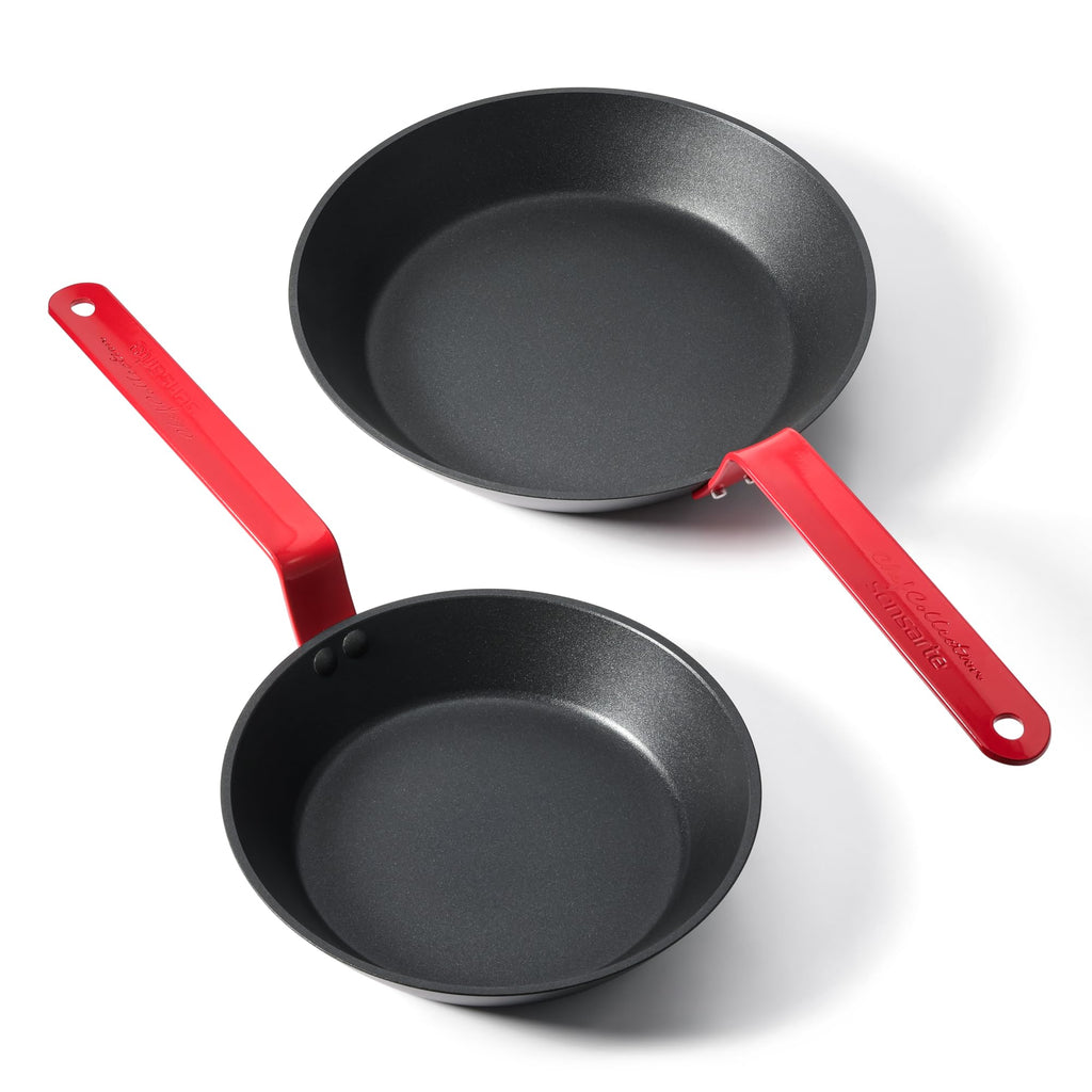 SENSARTE Nonstick Frying Pan Set 2-Piece, Oven Safe Skillets with Swiss Coating, Induction Compatible Chef Pan Set, Dishwasher Safe Cooking Pans, PFOA PFOS Free, 8 and 10 Inch