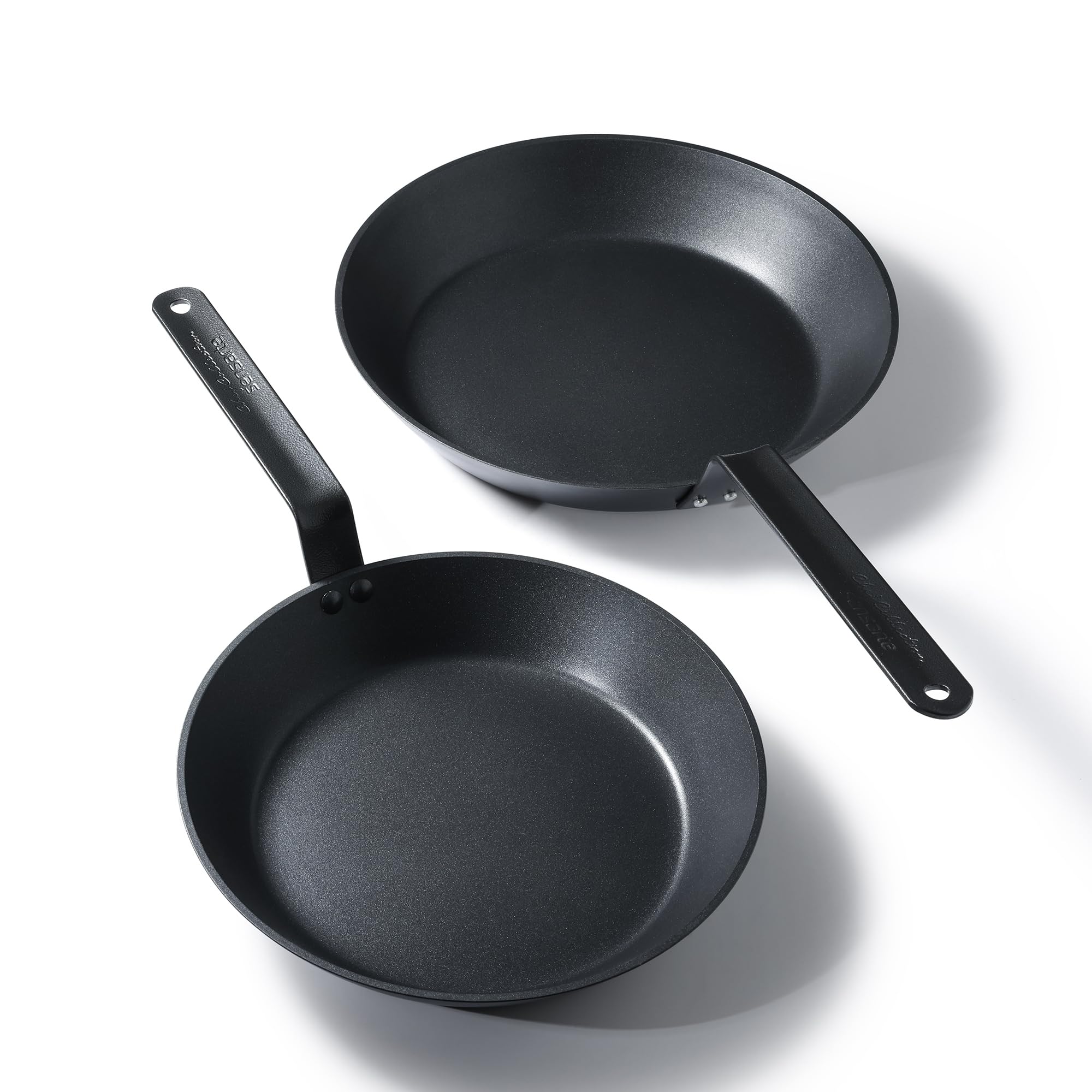 SENSARTE Nonstick Frying Pan Set 2-Piece, Oven Safe Skillets with Swiss Coating, Induction Compatible Chef Pan Set, Dishwasher Safe Cooking Pans, PFOA PFOS Free, 8 and 10 Inch